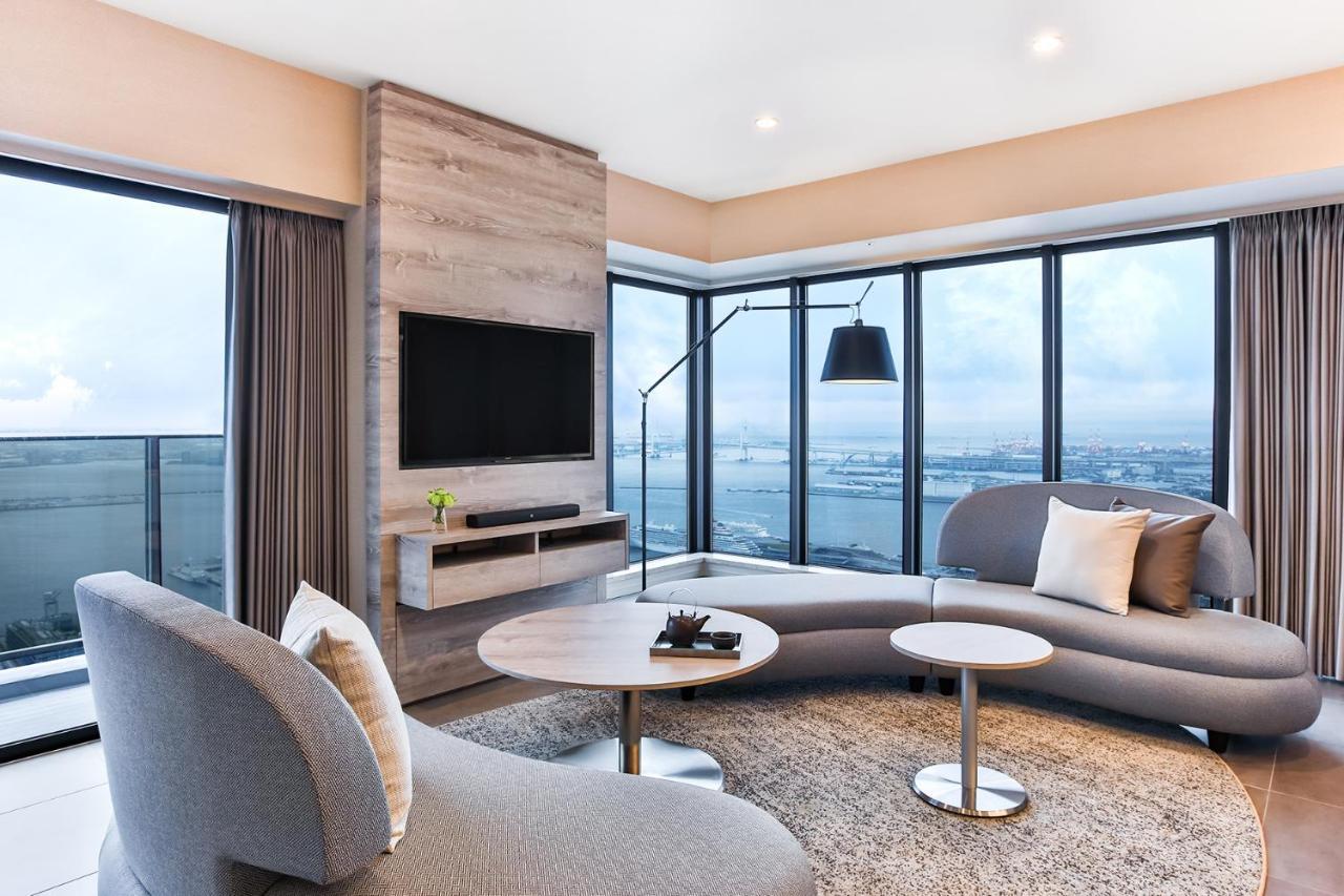 Oakwood Suites Yokohama Yokohama  Exterior foto Living room