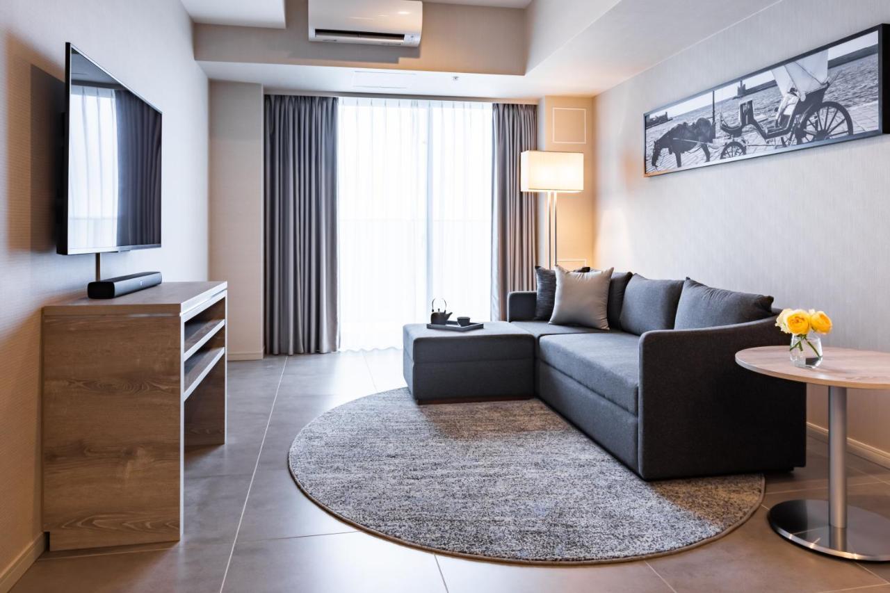 Oakwood Suites Yokohama Yokohama  Exterior foto Living room